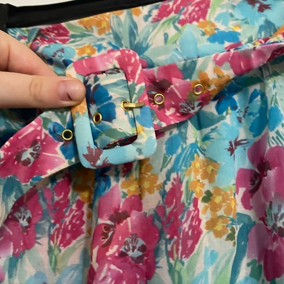 Mumu Floral Skirt with Belt - Picture 4 of 5